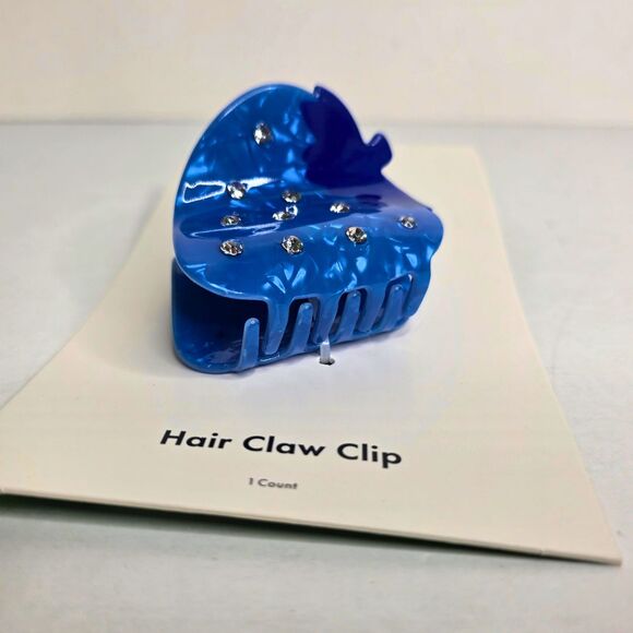 Kate Spade New York x Target Blue Strawberry Claw Hair Clip - NEW - Picture 2 of 4